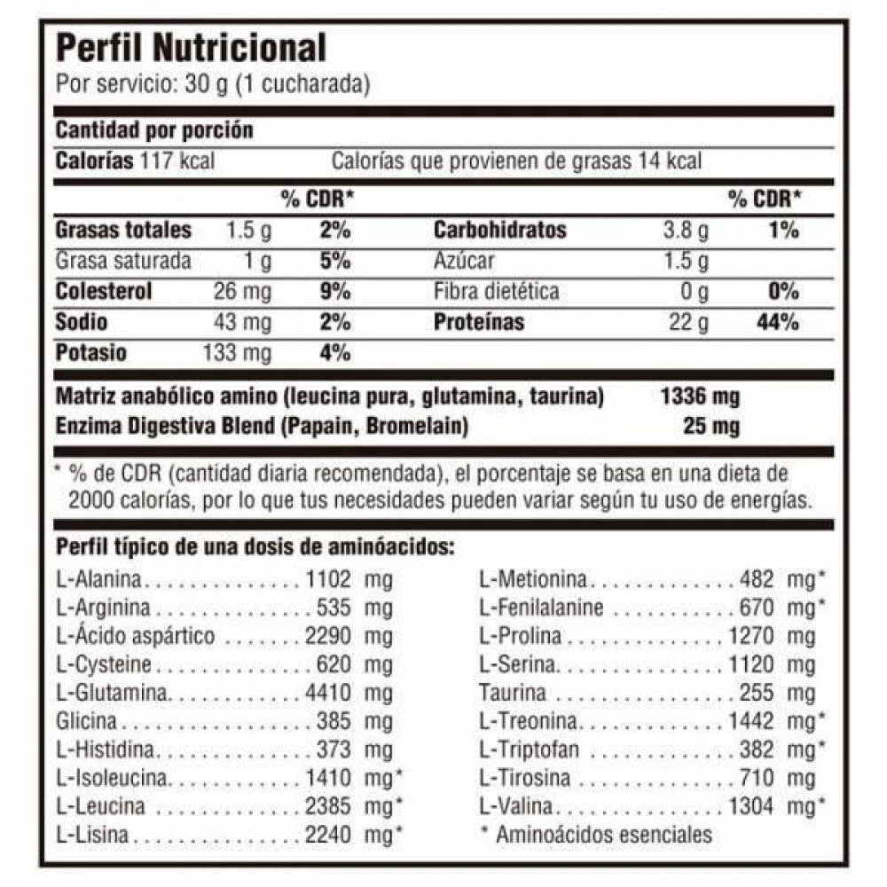 100% Professional Whey 2 Kg Chocolate Blanco_1