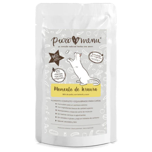 Comida húmeda Barf gatos Momento de ternura (Pollo) BIO Puromenu 100 g