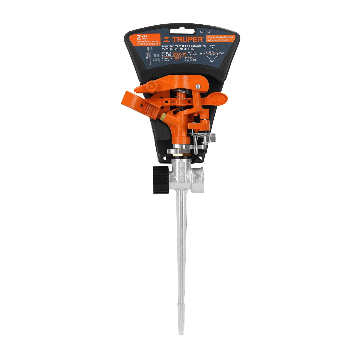 Aspersor Metálico De 2 Vías Con Estaca_1