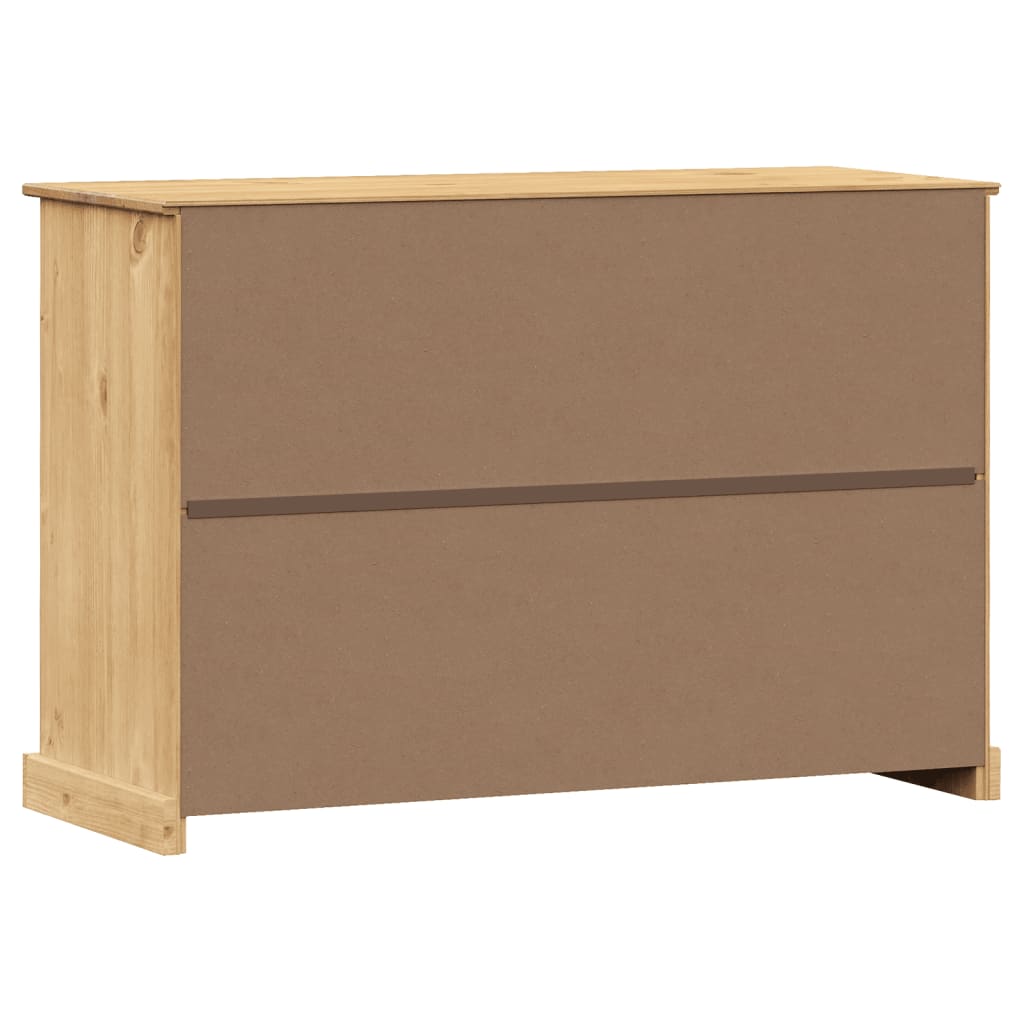 Aparador Con Cajones Vigo Madera Maciza Pino 113x40x75 Cm / Vetonek_5