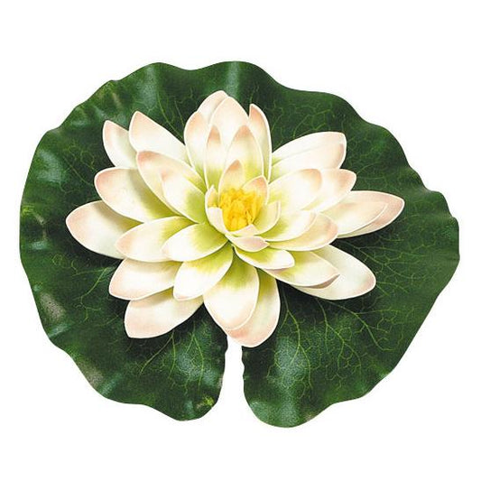 Nenufar amarillo con gotas