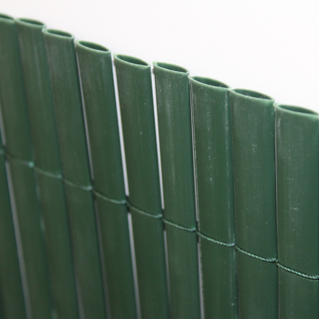 Cañizo Pvc Doble Cara| 1,5x3 M| Color Verde| Lamas 11 Mm| Composición 100% Pvc| Bridas Sujeción Incluidas_5
