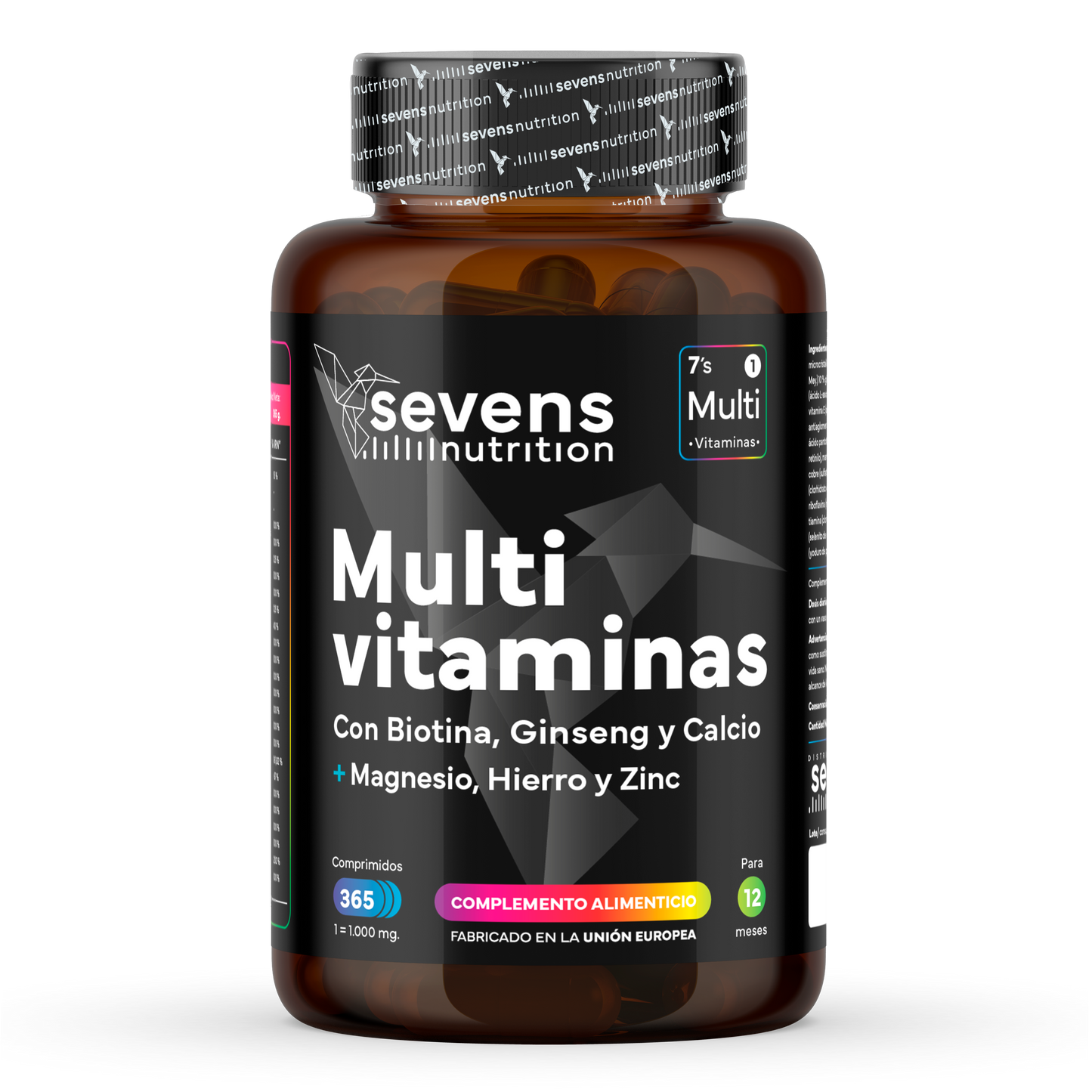 Multivitaminas Sevens Nutrition. Energía, Inmunidad Y Bienestar.