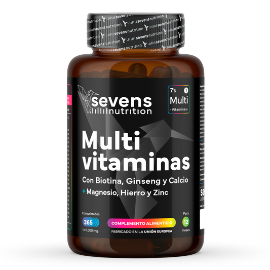 Multivitaminas Sevens Nutrition. Energía, Inmunidad Y Bienestar.