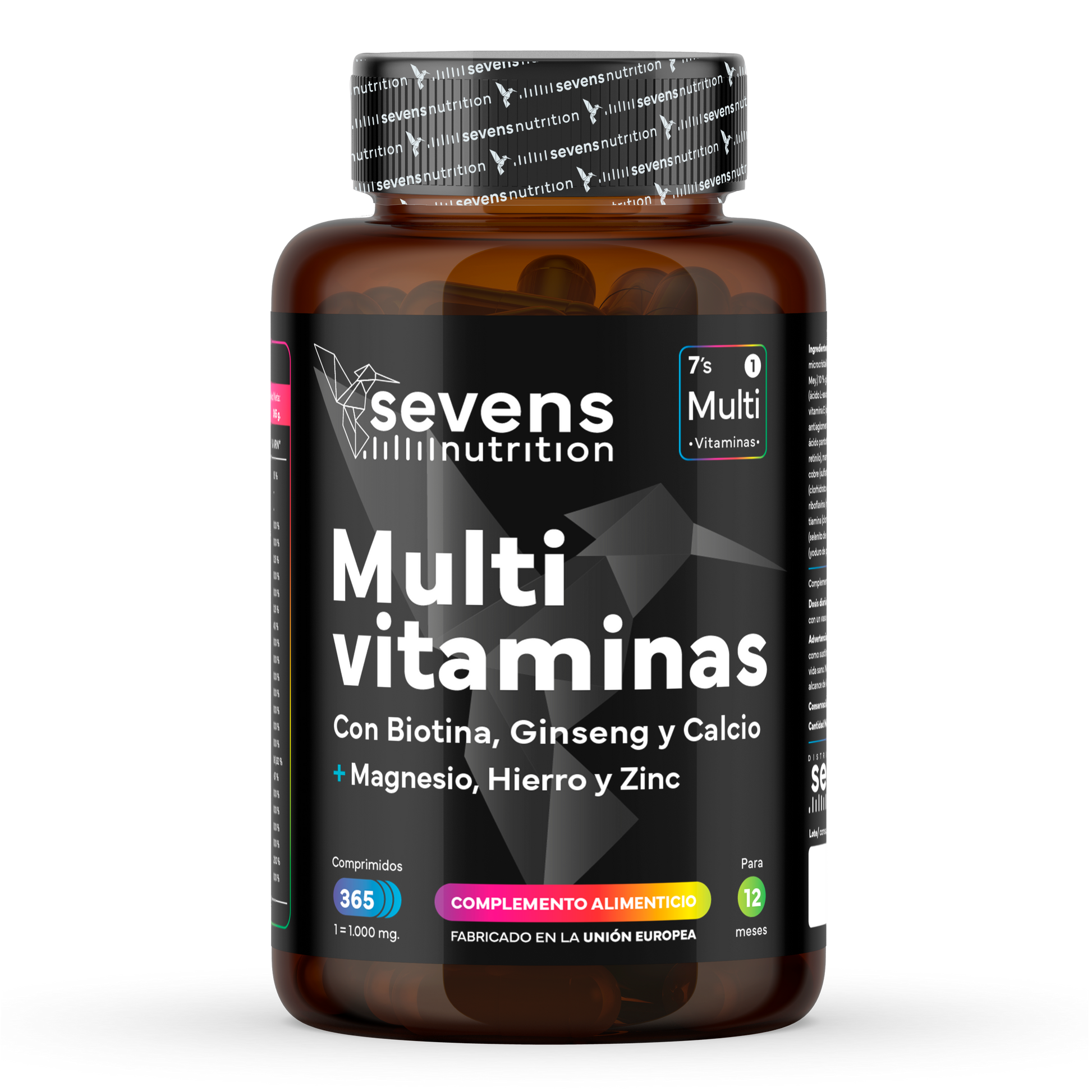Multivitaminas Sevens Nutrition. Energía, Inmunidad Y Bienestar.