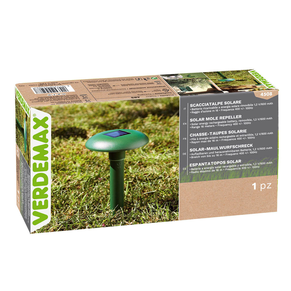 Ahuyentador solar de topos y roedores Verdemax