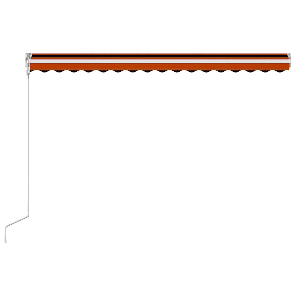 Toldo Automático Retráctil Naranja Y Marrón 400x300 Cm_5