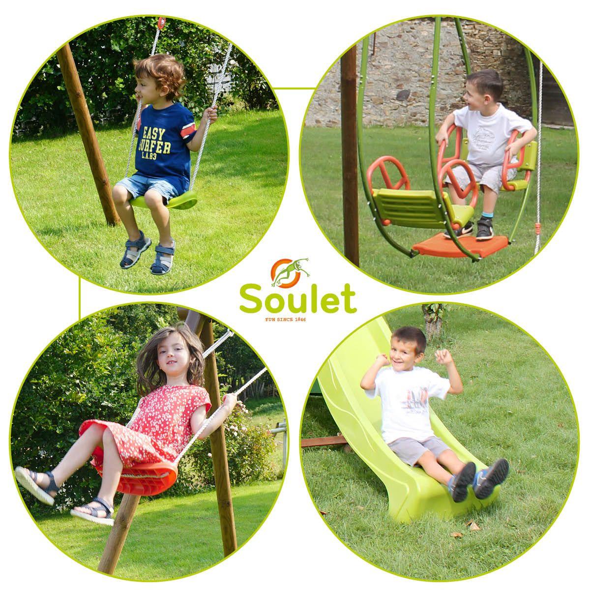 Parque infantil con tobogán Narcisse Soulet