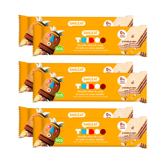 Pack 6x Barrita barquillo rellena 30g ECO Smileat
