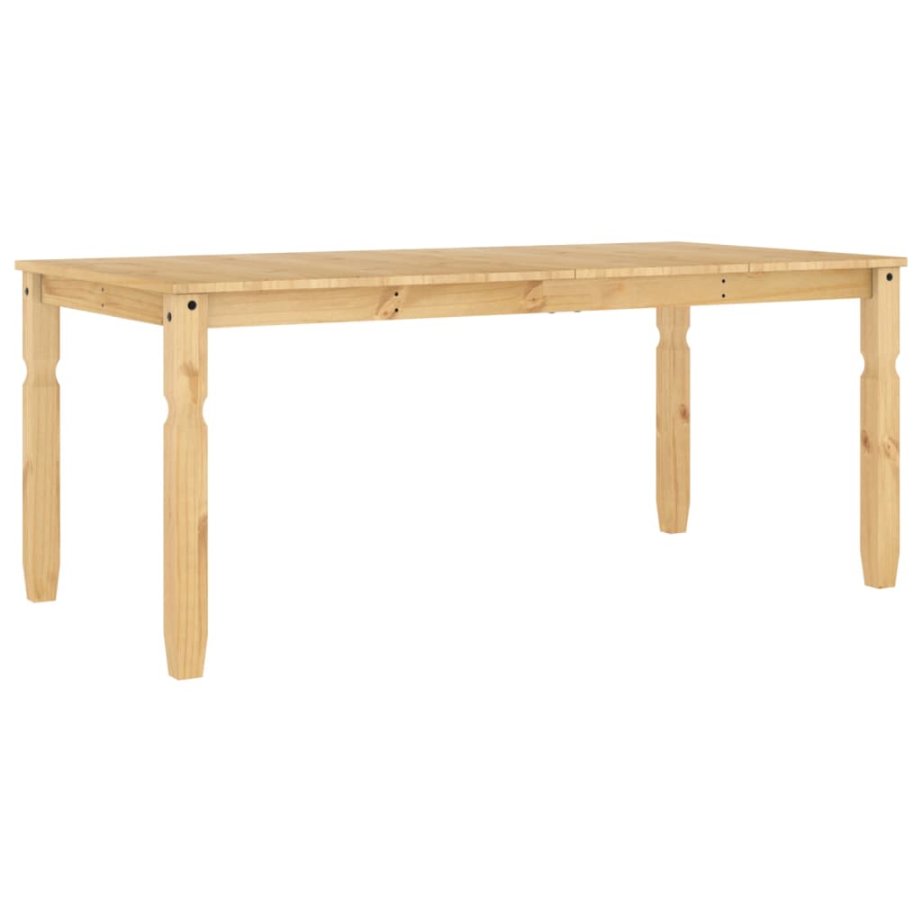 Mesa De Comedor Corona Madera Maciza De Pino 180x90x75 Cm_4