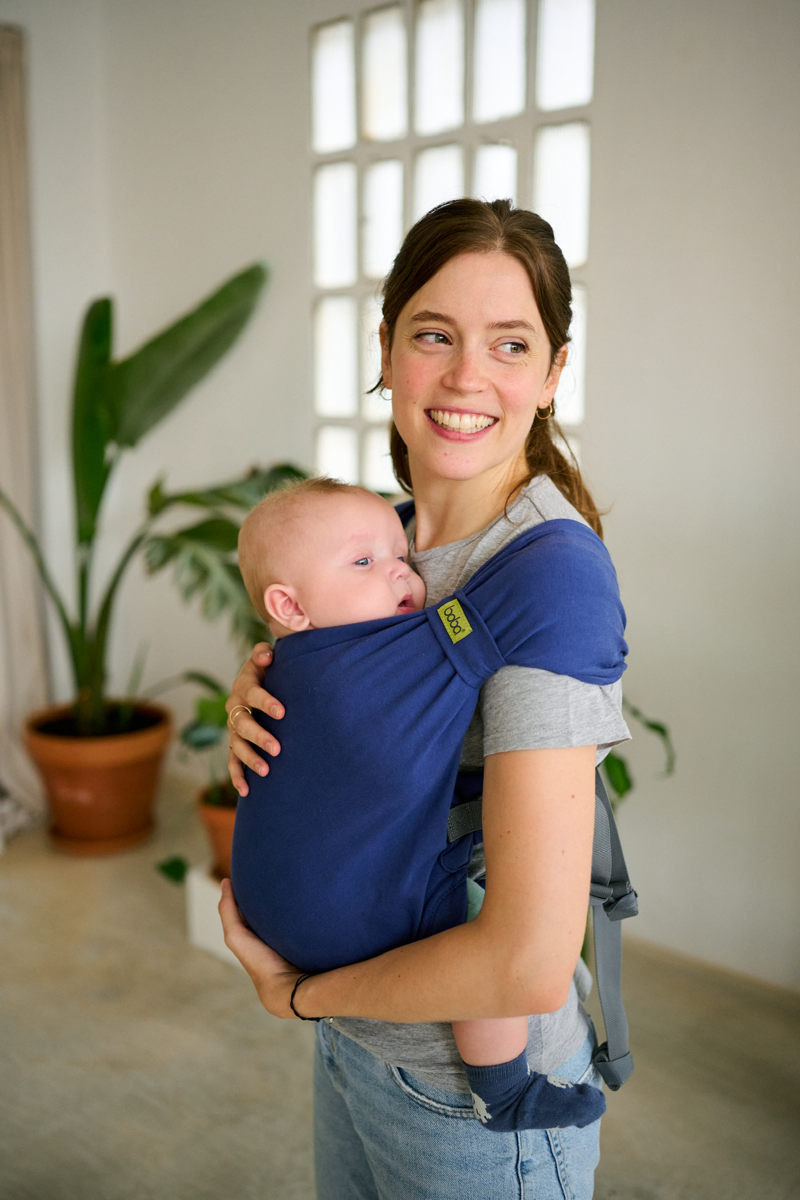 Fular Mochila Portabebé Boba Bliss. Navy