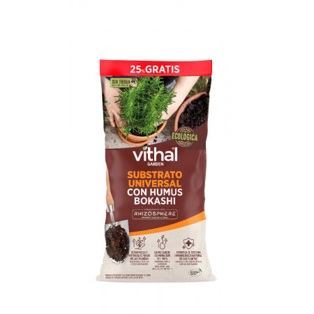 Sustrato Universal con humus Bokashi Eco 50 L Vithal Garden