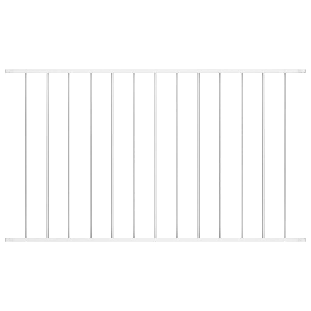 Panel De Valla Con Acero Recubrimiento Polvo Blanco 1,7x0,75m / Vetonek_3