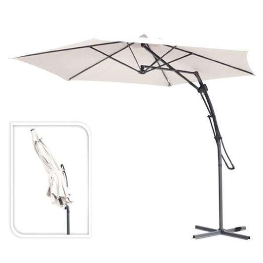 Parasol Excéntrico Ambiance 150 x 150 x 245 cm - Varios colores Marrón claro