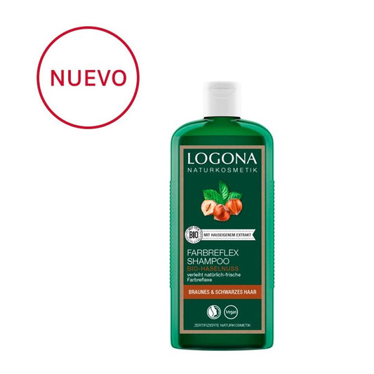 Champú Reflejos Castaños Avellana Logona 250 ml
