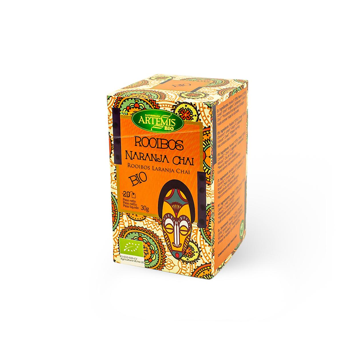 Té Rooibos Naranja Chai para infusión Artemis Bio 20 bolsitas