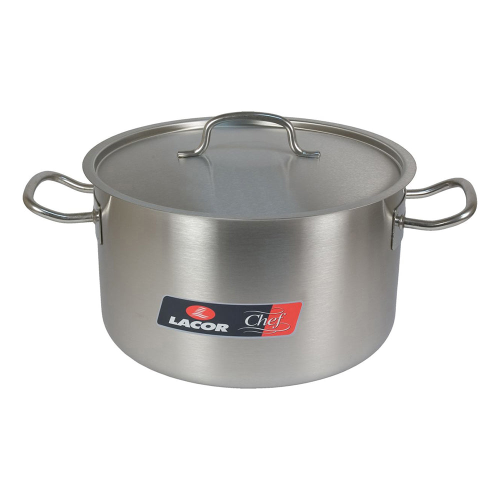 Cacerola Alta De Acero Inoxidable - 44 L - 45 Cm_0