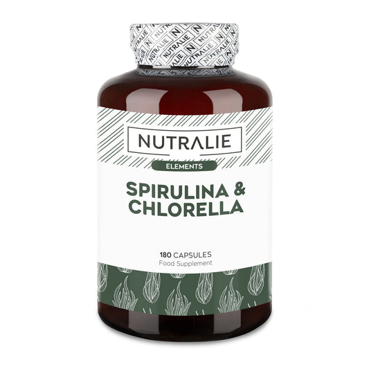 Nutralie Espirulina & Chlorella 1800mg energía y fuerza 180 cápsulas