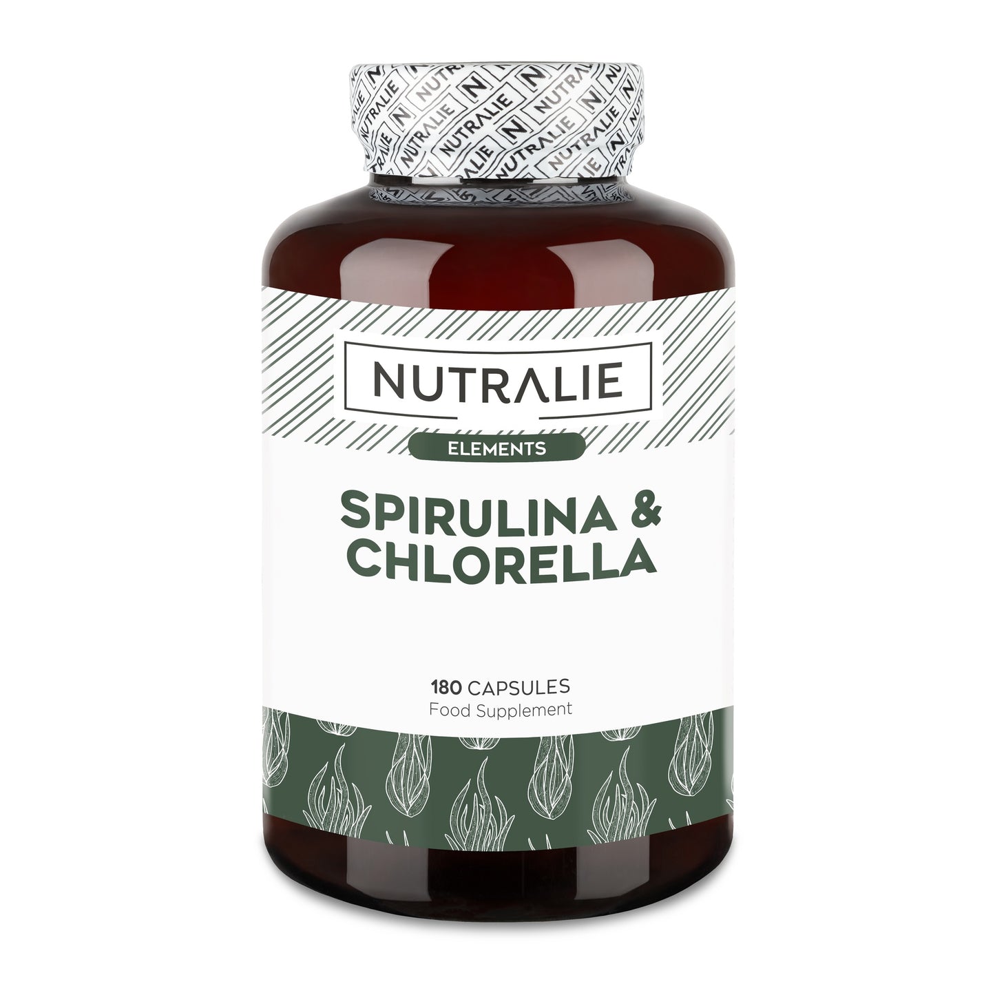 Nutralie Espirulina & Chlorella 1800mg energía y fuerza 180 cápsulas