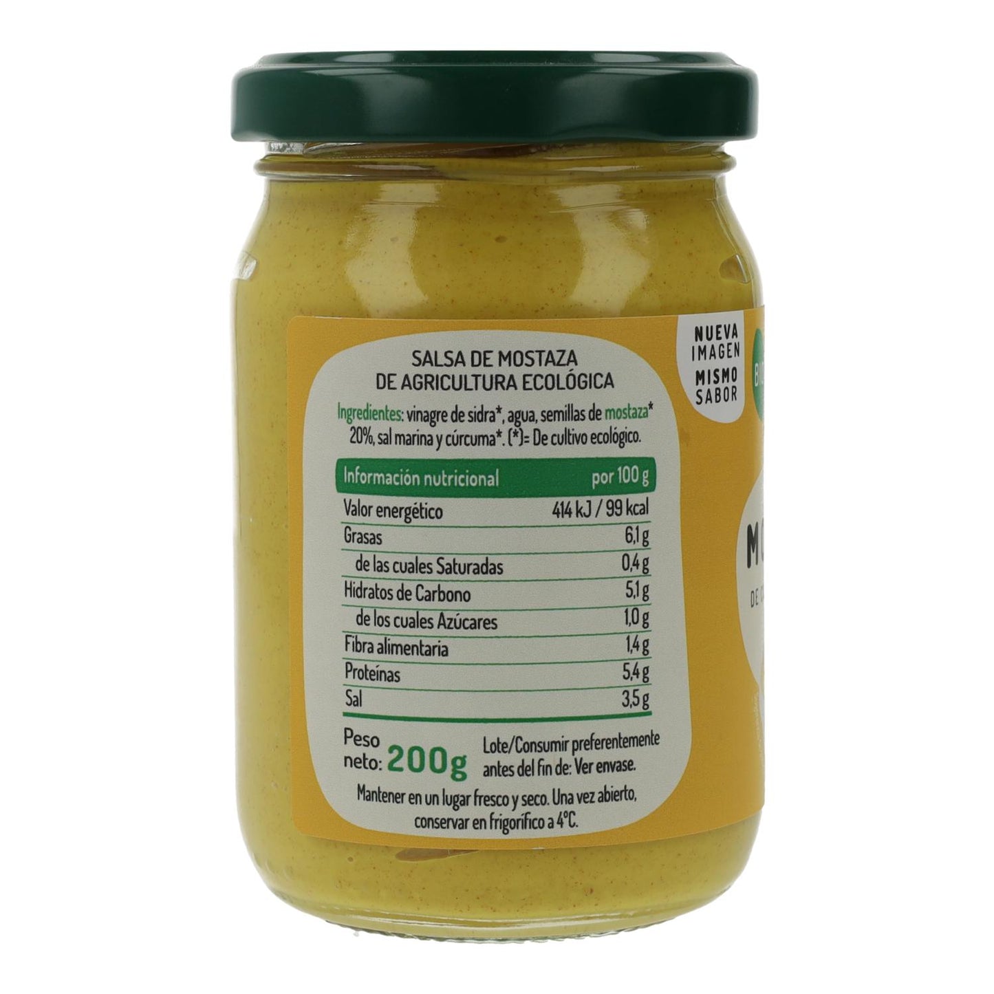 Mostaza Bio El Granero, 200 gr