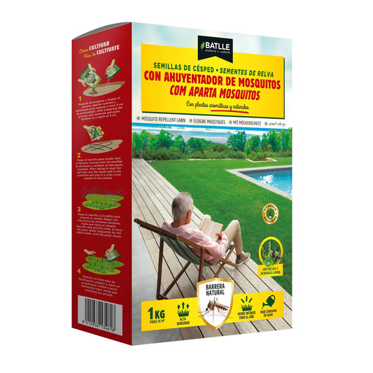 Semillas césped ahuyentador de mosquitos Batlle 1 kg