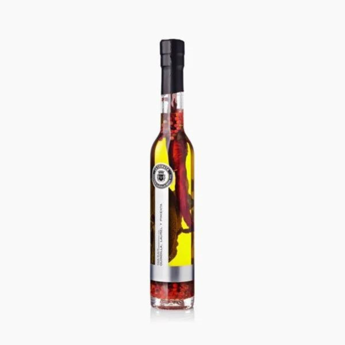 Aceite AOVE Condimentado con Guindilla, laurel y pimienta 250 ml