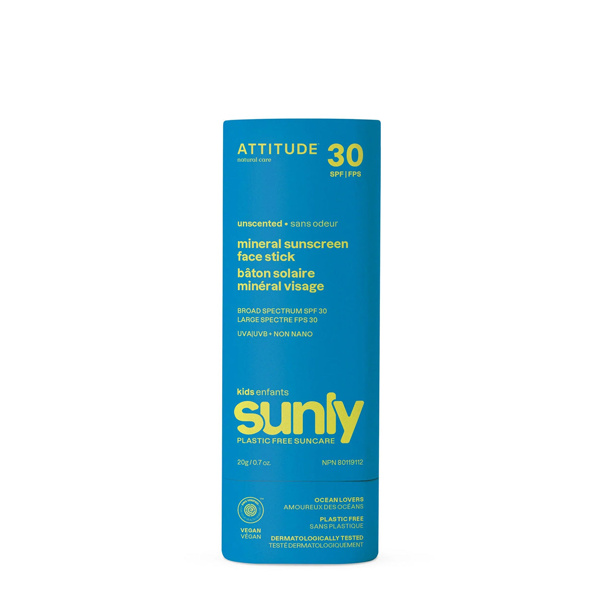 Sunly Stick facial protector solar para niños sin perfume 30 SPF 20 g