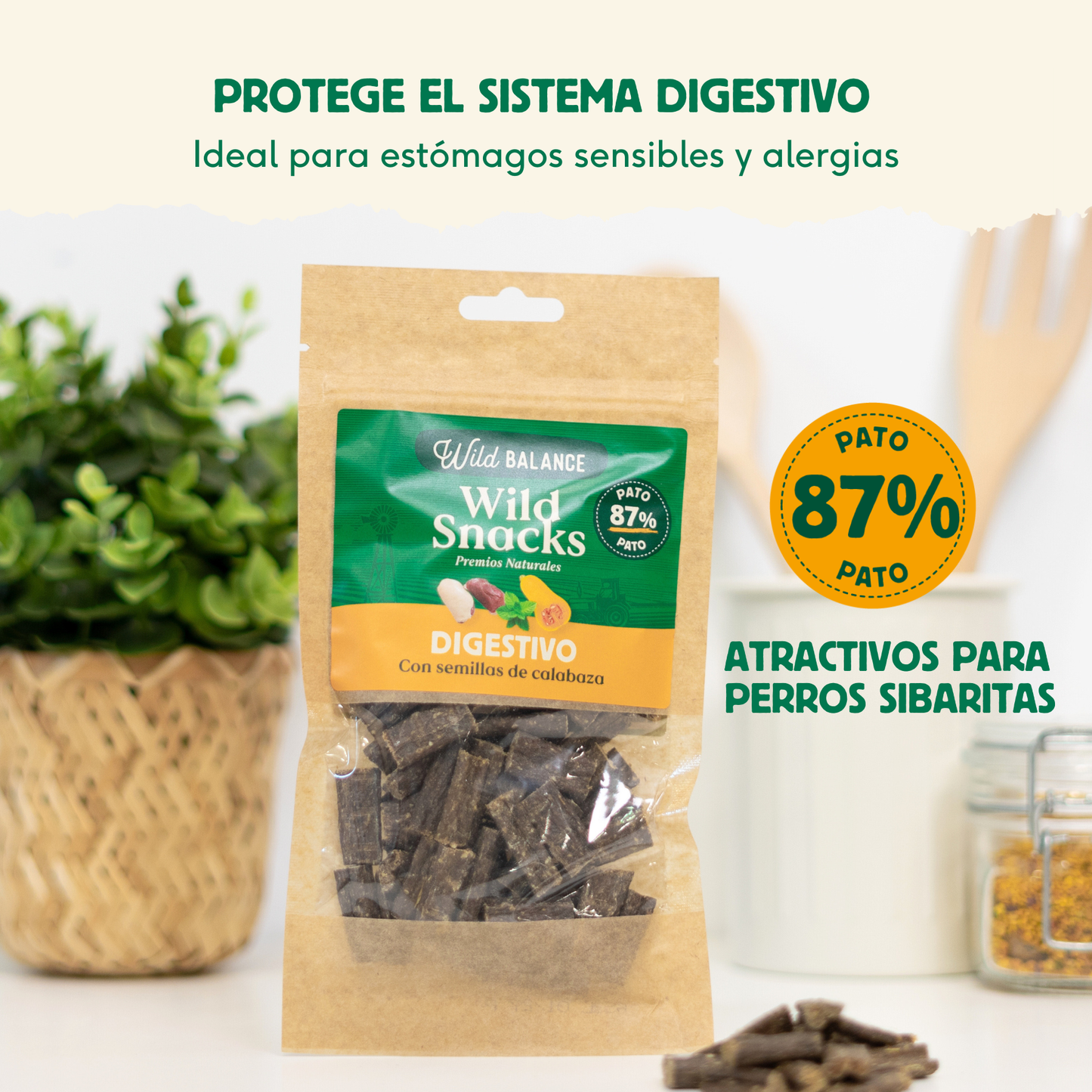 Wild Snacks Digestivo Semillas de calabaza Wild Balance