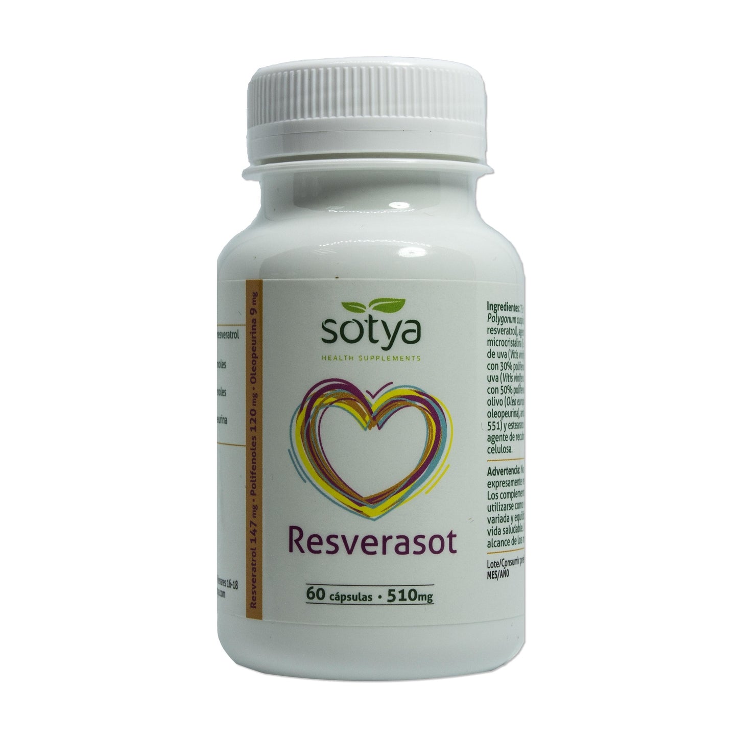 Resverasot Sotya 510 Mg. 60 Caps