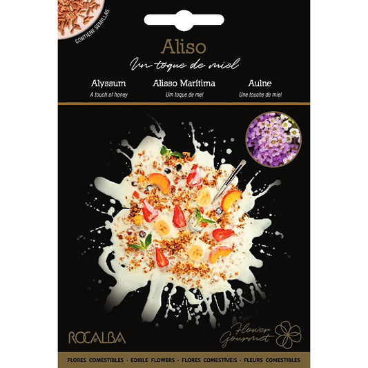 Semillas de flores comestibles de Aliso Rocalba