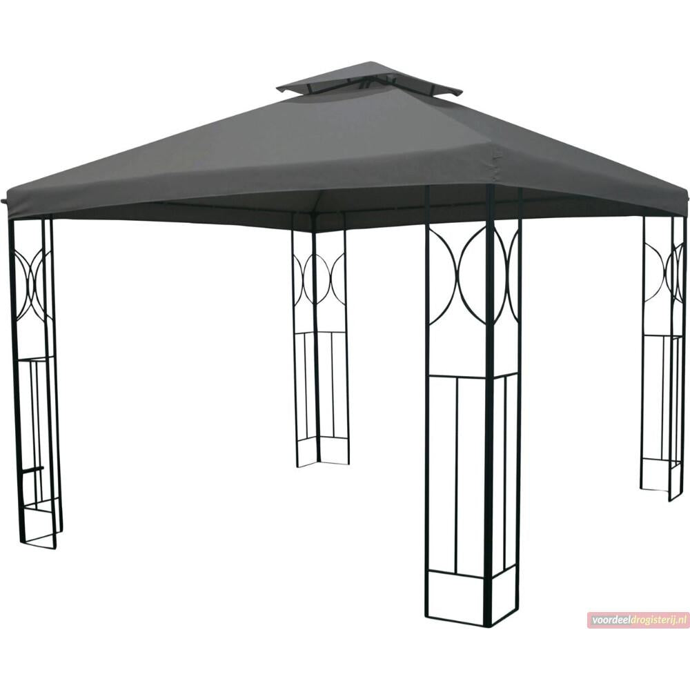 Carpa para eventos 300 x 300 x 265 cm Gris