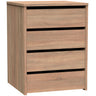 Cajonera Armario 4 Cajones, Cómoda Dormitorio 63,5x46x45 Cm (alto X Ancho X Profundo) Sinfonier, Briebe, Nova, Madera
