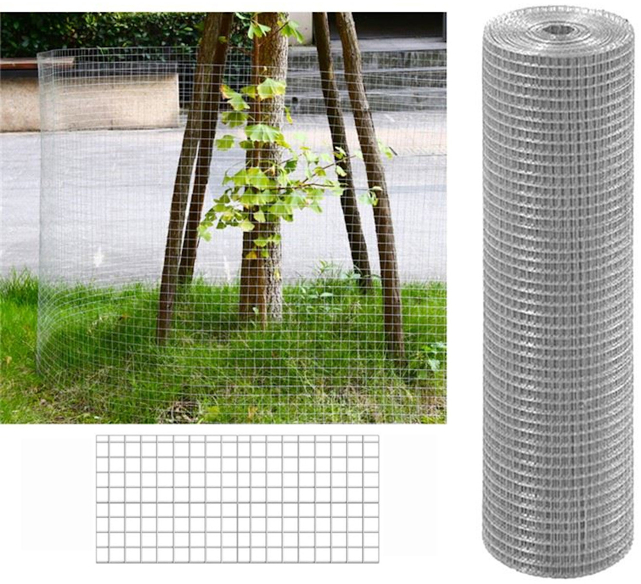 Malla Metalica| Reticula 6x6mm| Composición 100% Acero Galvanizado| Alambre Electrosoldado| Malla Para Cercos