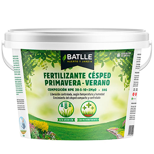 Fertilizante césped primavera-verano Batlle 5 Kg