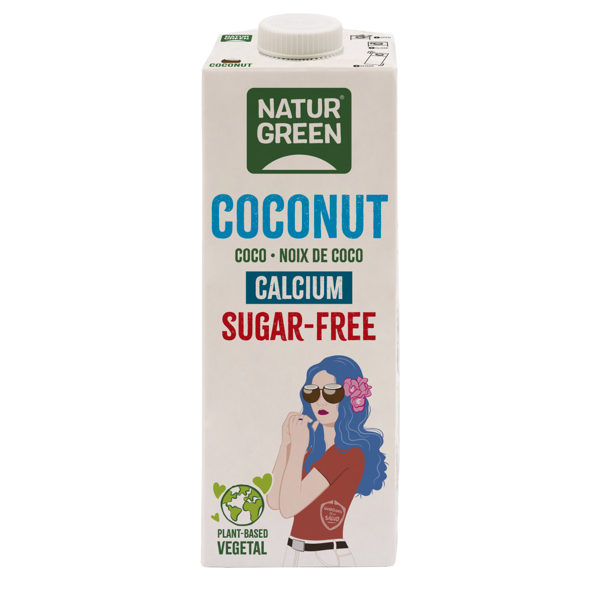 Bebida vegetal Coconut sin azúcar calcio NaturGreen 1 litro