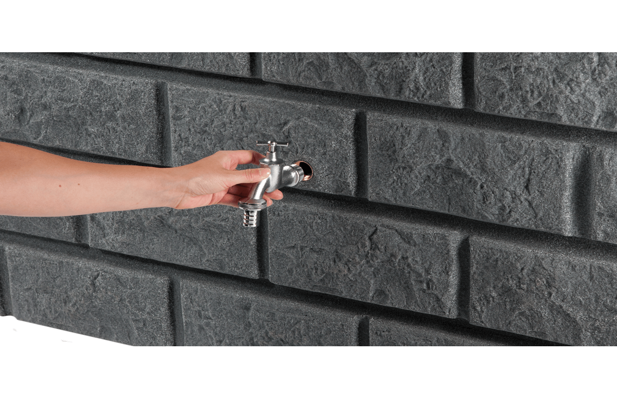 Depósito de agua de lluvia Rocky granito Graf 400 L
