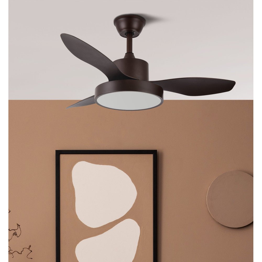 Ventilador Dc Hayate 48w 4080lm Marron 3 Asp 39/54x120x120cm 3000-4000-6000k C/remoto, Memoria Y Temporizador_3