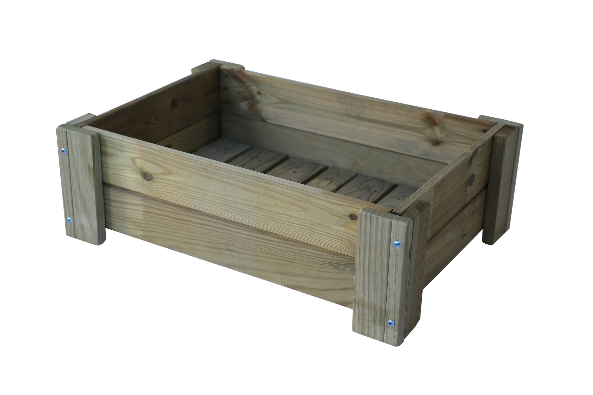 Mesa De Cultivo la Vega De Madera Tratada Autoclave De 79 X 56 X 25 Cm 60l para exterior + Bolsa Geotextil