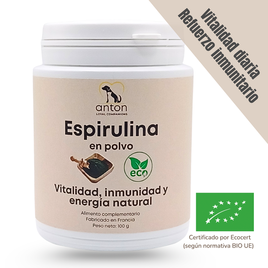Suplemento natural para perros y gatos – Espirulina ECO Vitalidad & Defensas 100 g