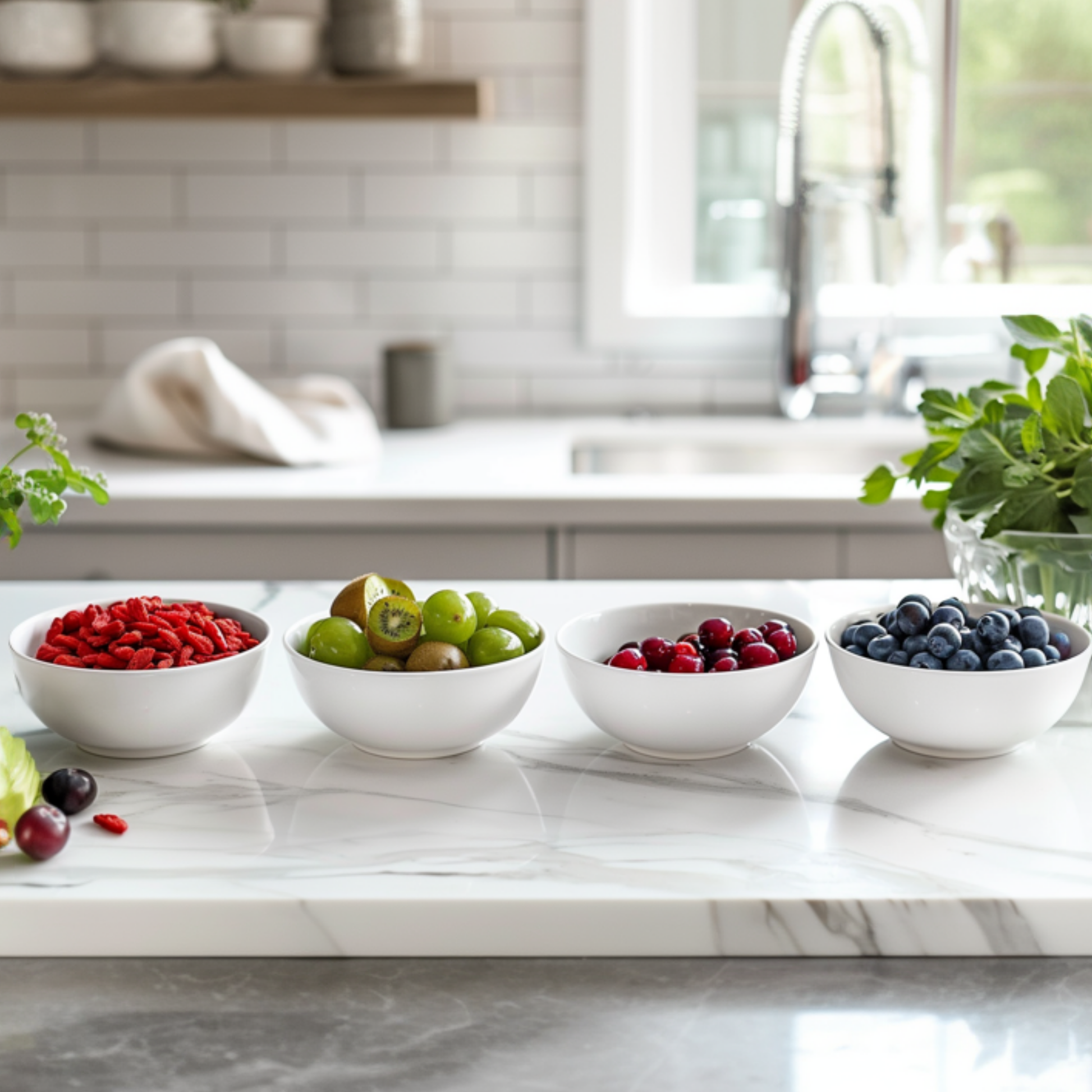 Mezcla Para Batidos - 8 Pzs - Actinidia Vaccinium Lycium - A25-40cm - ⌀9cm