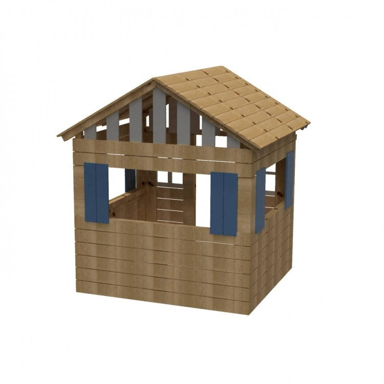 Casita De Madera Masgames Lollipop Xl Horeca Azul.