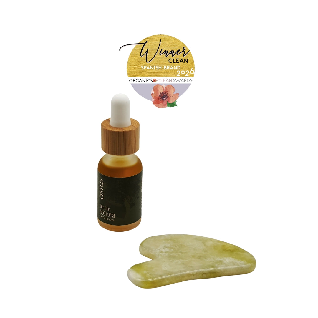 Pack RITUAL VITALIDAD, sérum facial ATENEA + gua sha masaje facial · Unisex_0