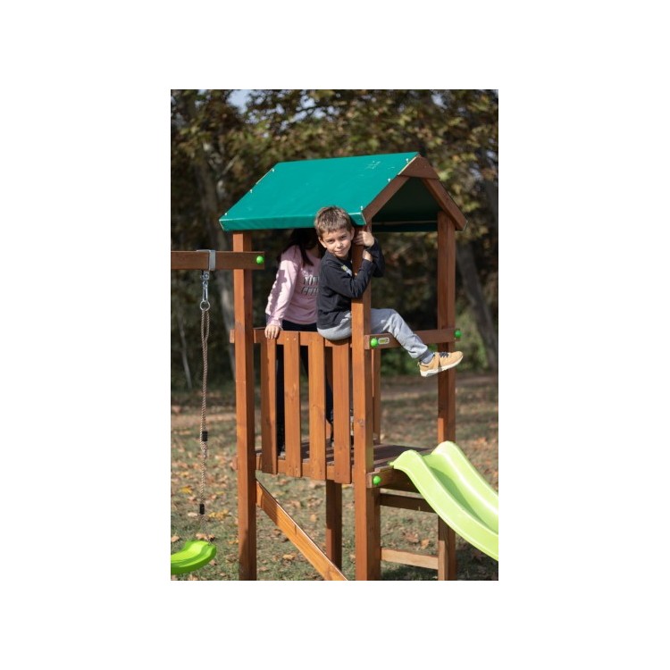 Parque Infantil Masgames Carlit M Techo De Lona Con Columpio Doble.