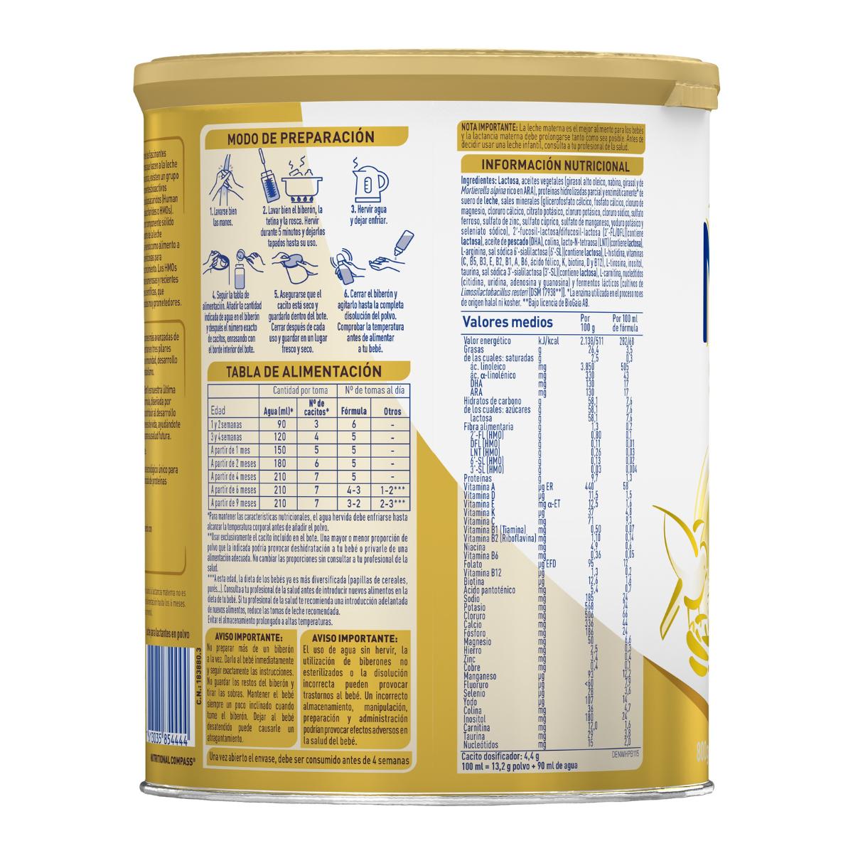 Nan Supremepro 1 Leche de inicio desde el primer día Nestlé 800 g NAN SUPREME pro 1