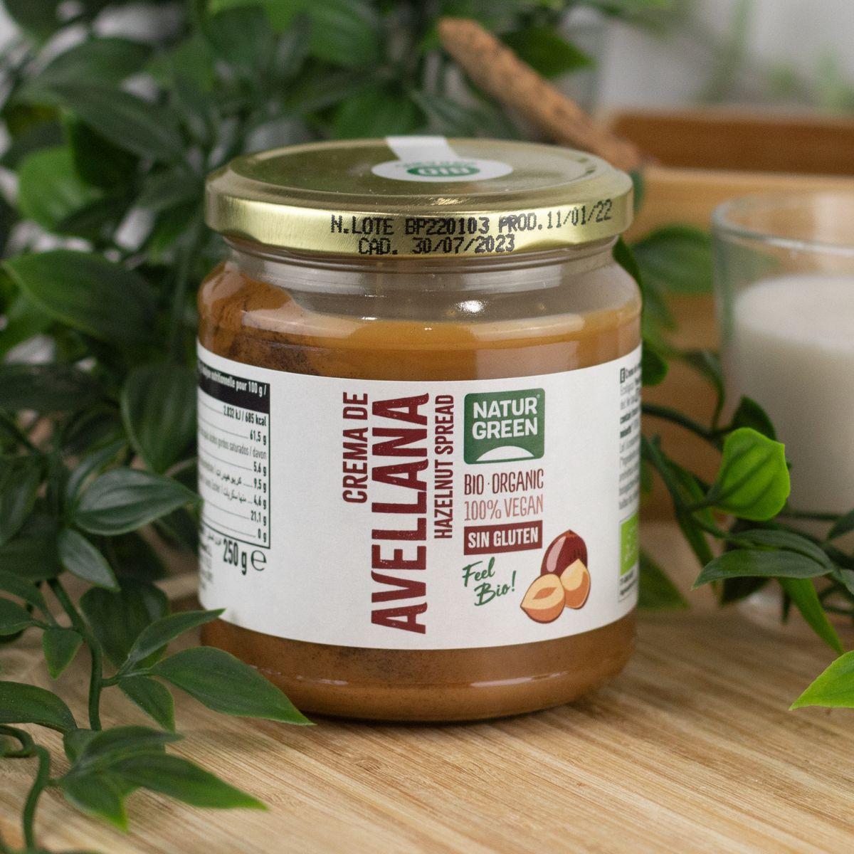 Crema de Avellanas 100% Bio NaturGreen 250 g