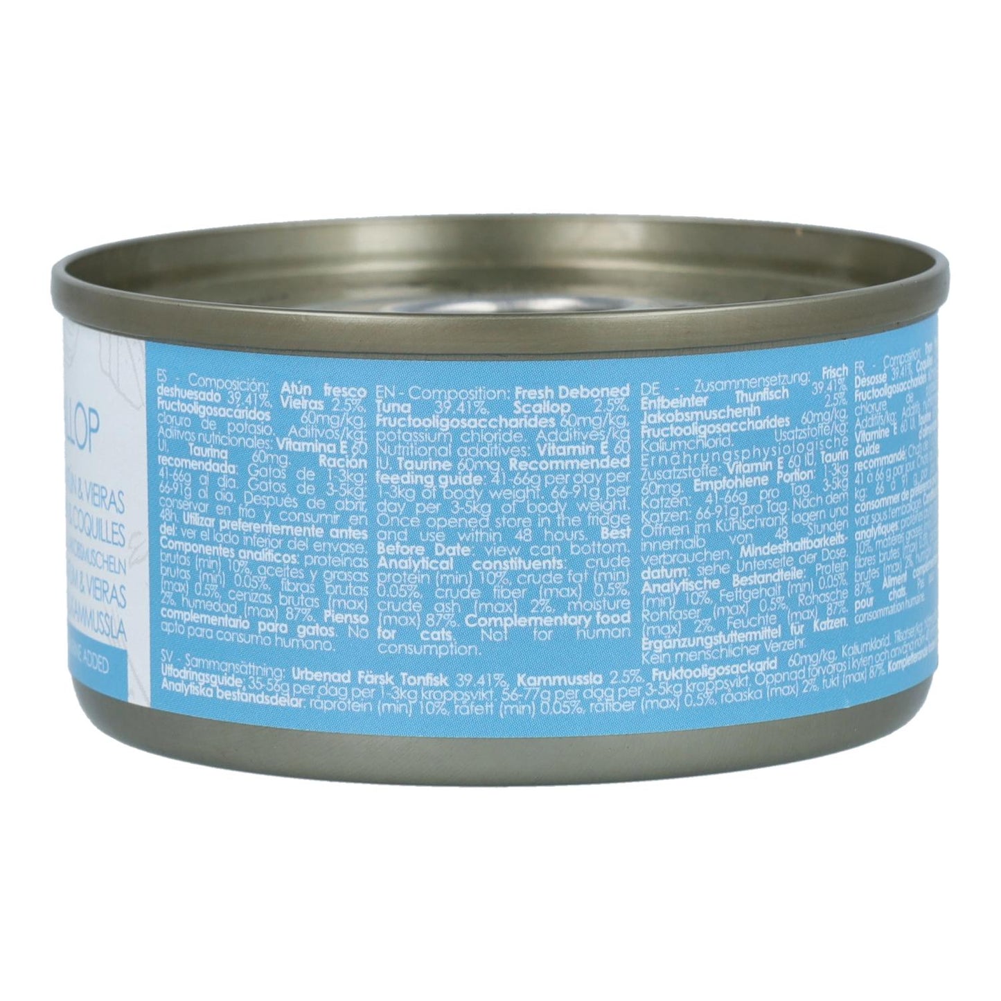 Kit Cat Lata Toppers - Atún & Vieira 80 g Comida húmeda para gatos en gelatina