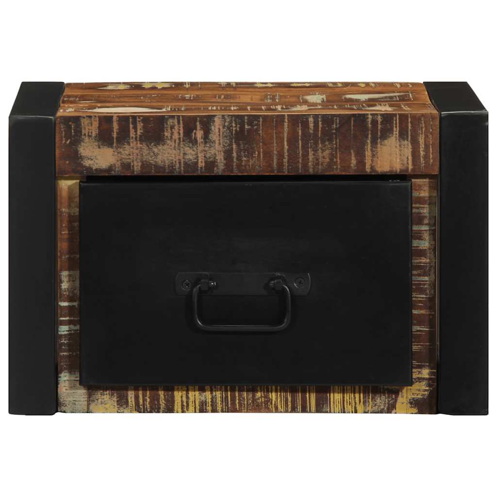 Mesillas De Noche Multicolor 2 Uds 40x35x25 Cm Madera Reciclada_4