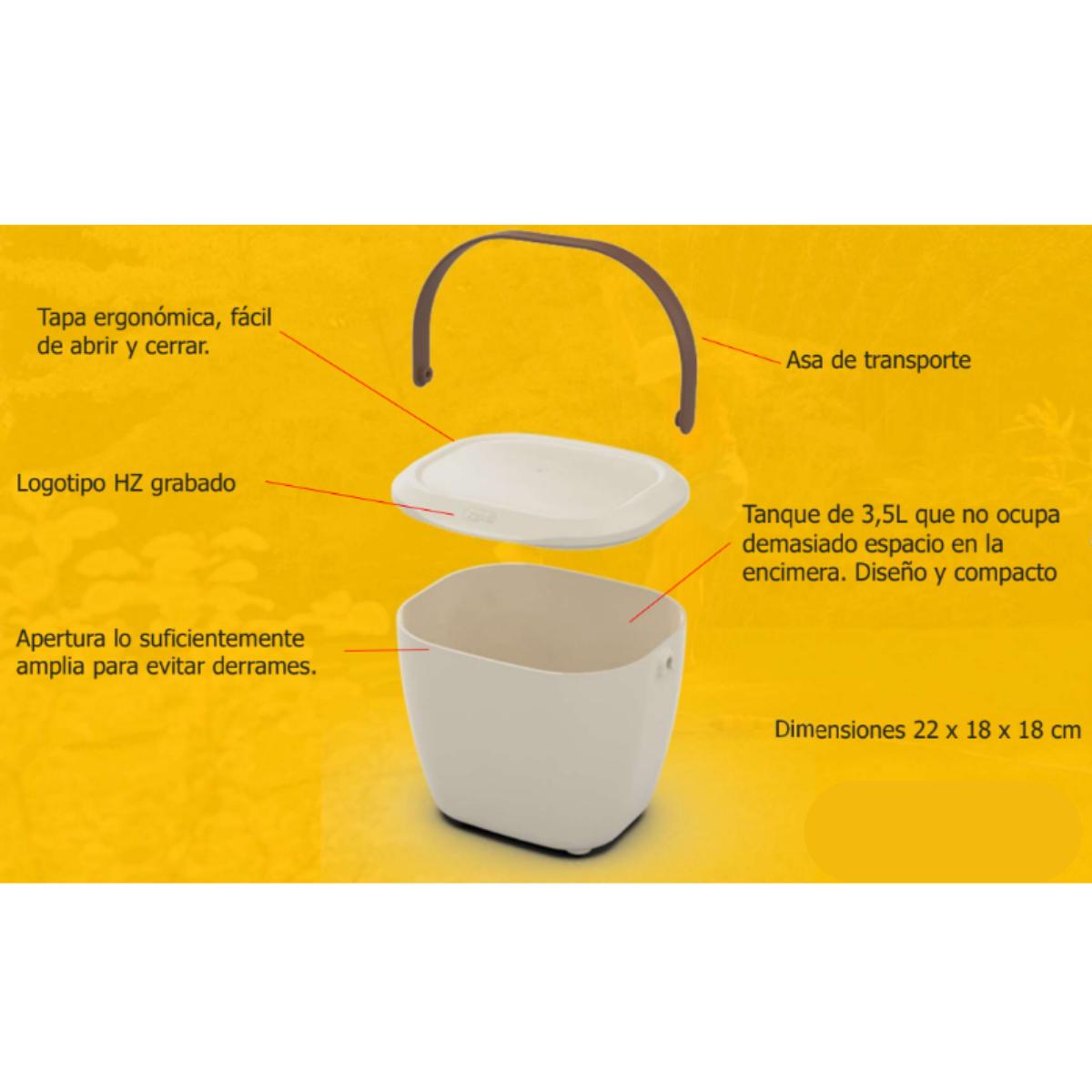 Cubo residuos orgánicos Kitchen Caddy Hozelock 3,5 L