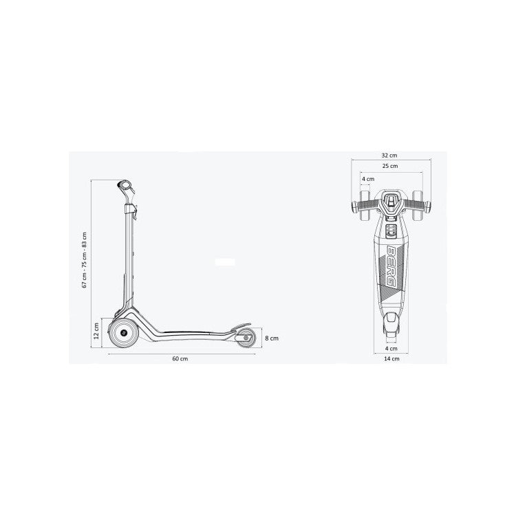 Patinete Berg Nexo Plegable Menta.