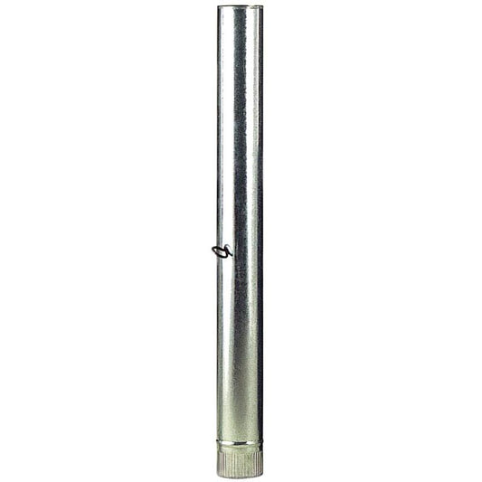 Wolfpack Tubo Estufa Acero Galvanizado Ø 120 Mm, Ideal Estufas De Leña, Chimenea, Alta Resistencia, Conducto Humos. Con Llave